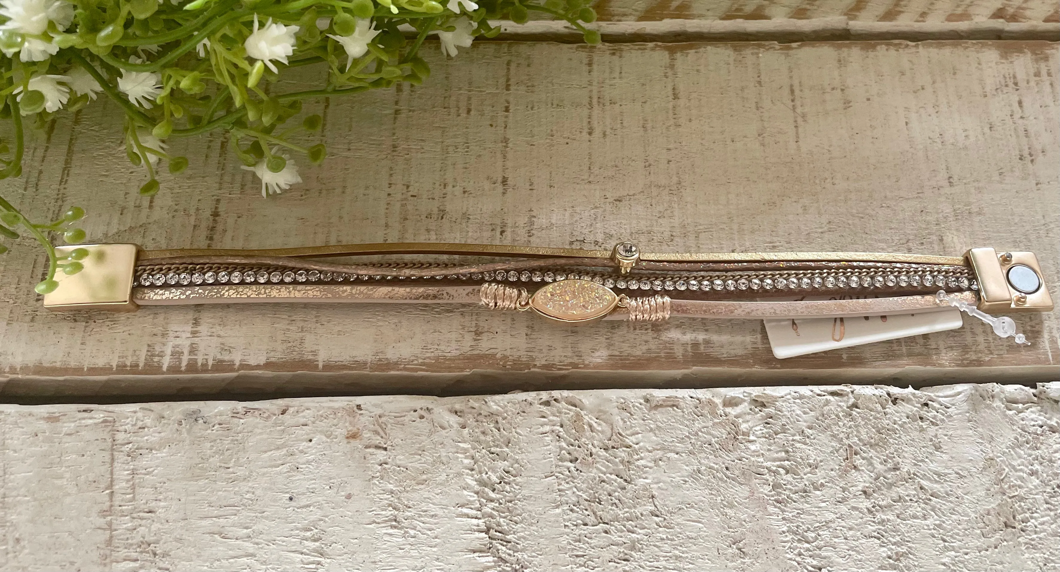 Magnetic Faux Leather Bracelets