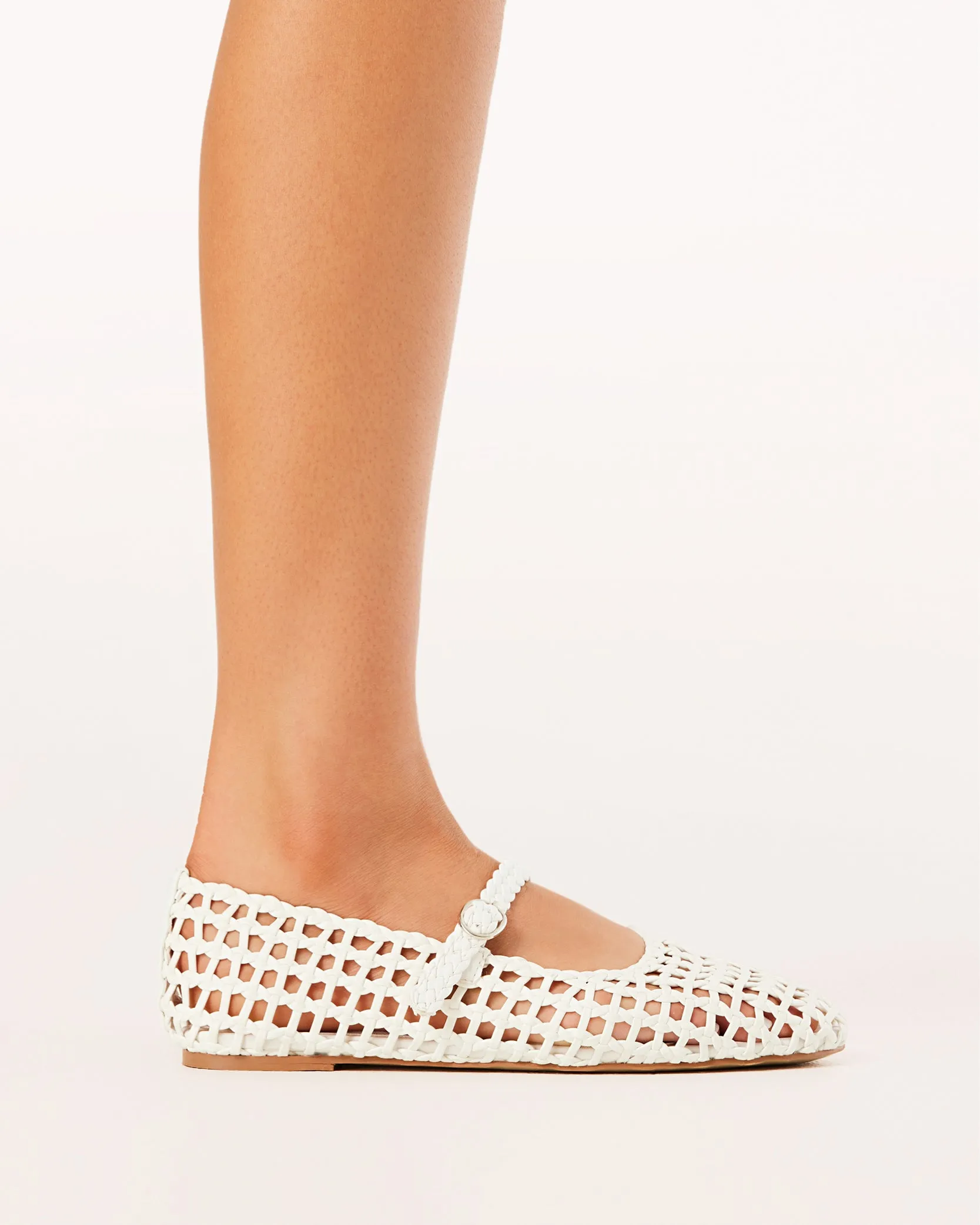 Mary Jane Woven Flats
