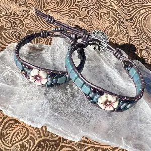 Matching Hibiscus Bracelets