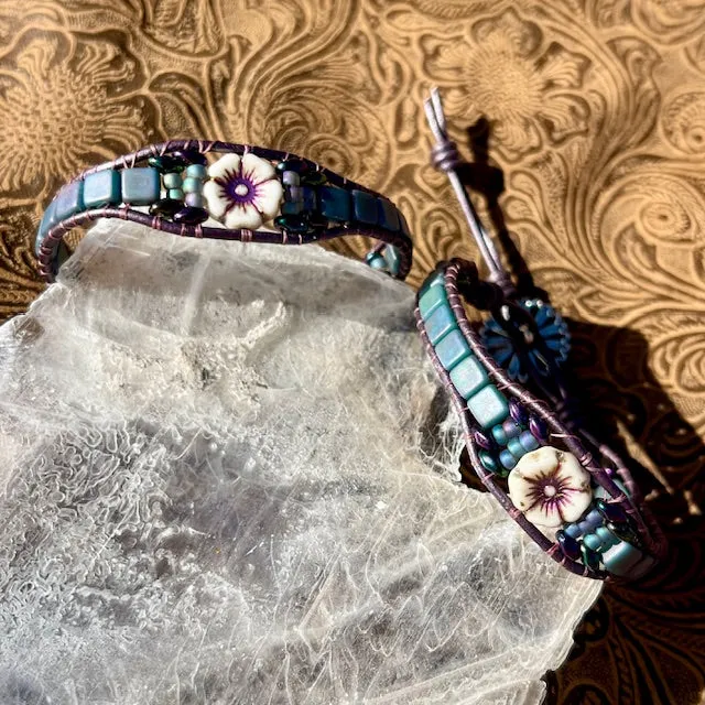 Matching Hibiscus Bracelets