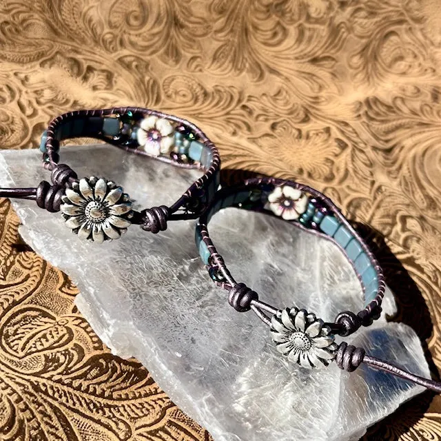 Matching Hibiscus Bracelets