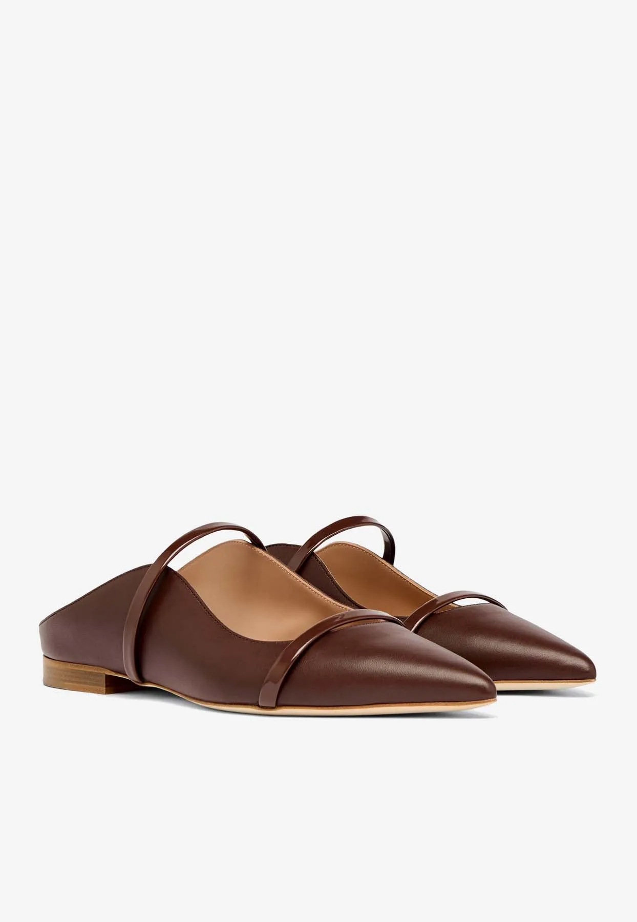Maureen Nappa Leather Flat Mules