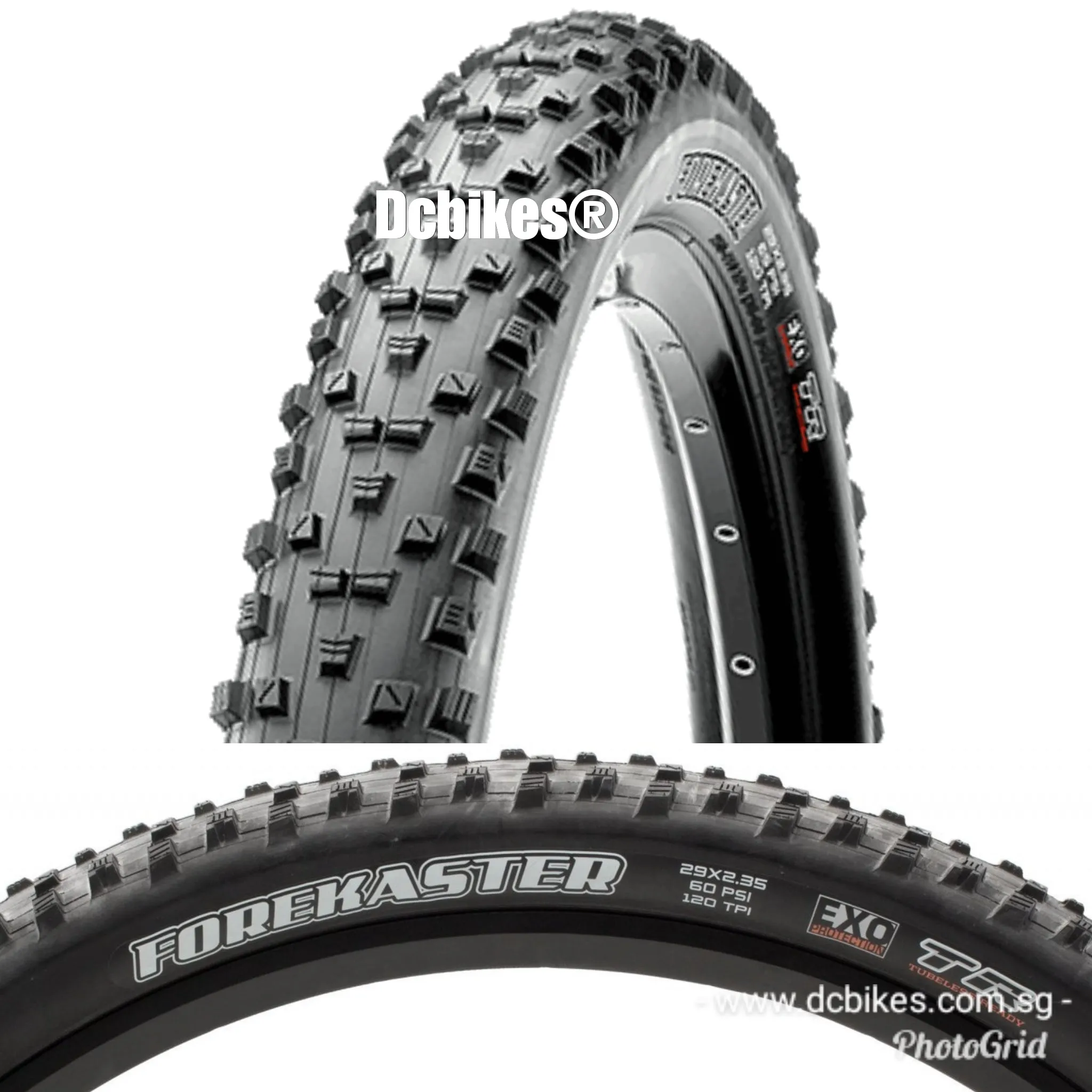 Maxxis 27.5/29 X 2.35 Forekaster EXO Tubeless Ready MTB Folding Tyres (2 Tires)