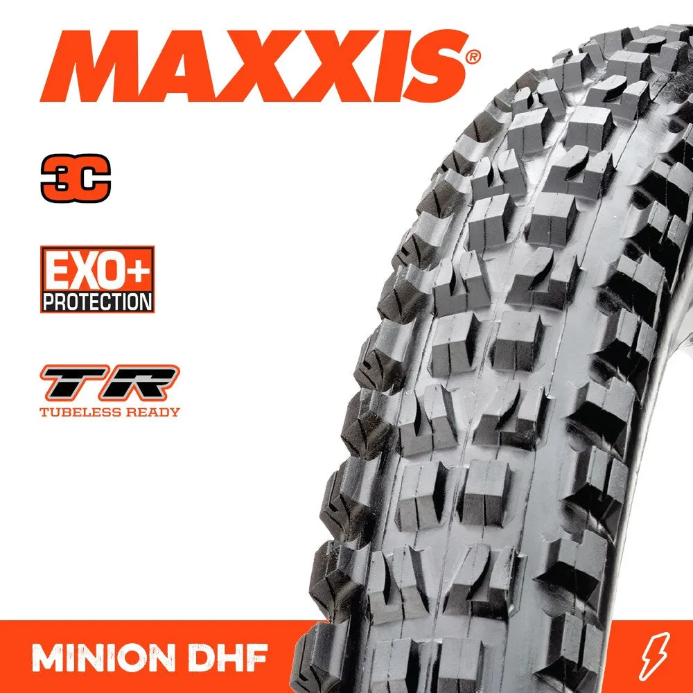 Maxxis Tyre Minion DHF 29 X 2.50 WT 3C Grip EXO  TR Fold 60TPI E-25