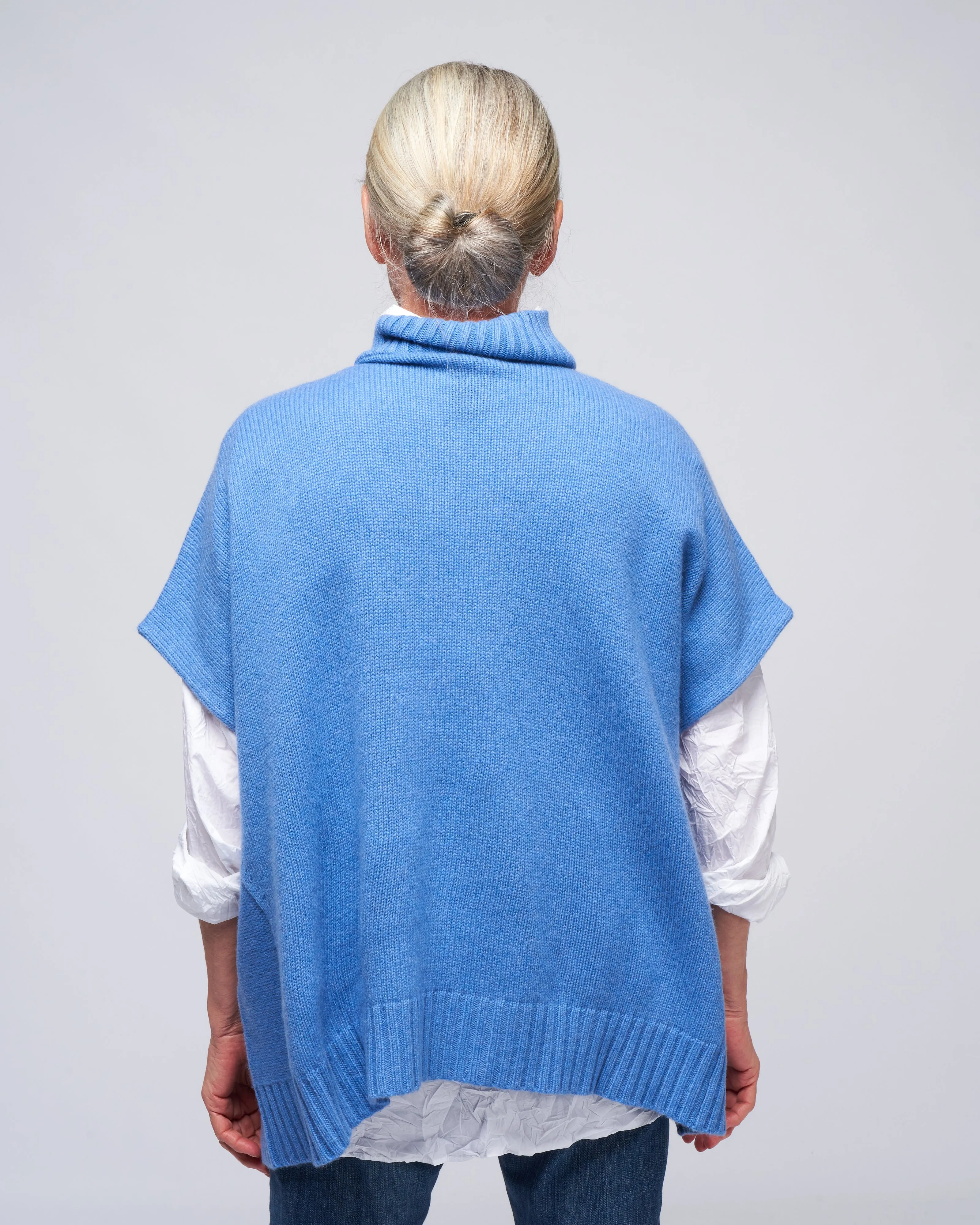 mea poncho - sky blue
