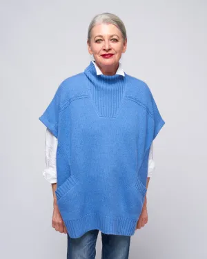 mea poncho - sky blue