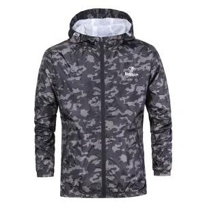 Mens Casual Camouflage Hoodie Jacket