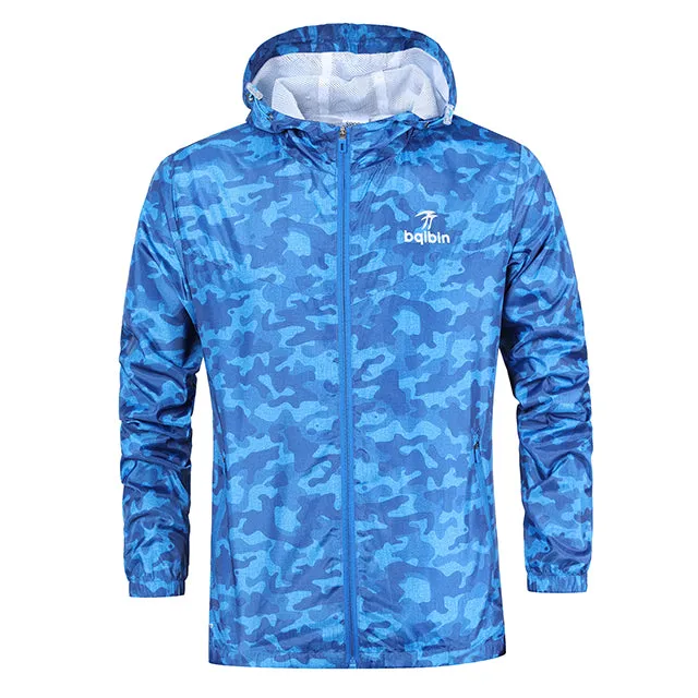 Mens Casual Camouflage Hoodie Jacket