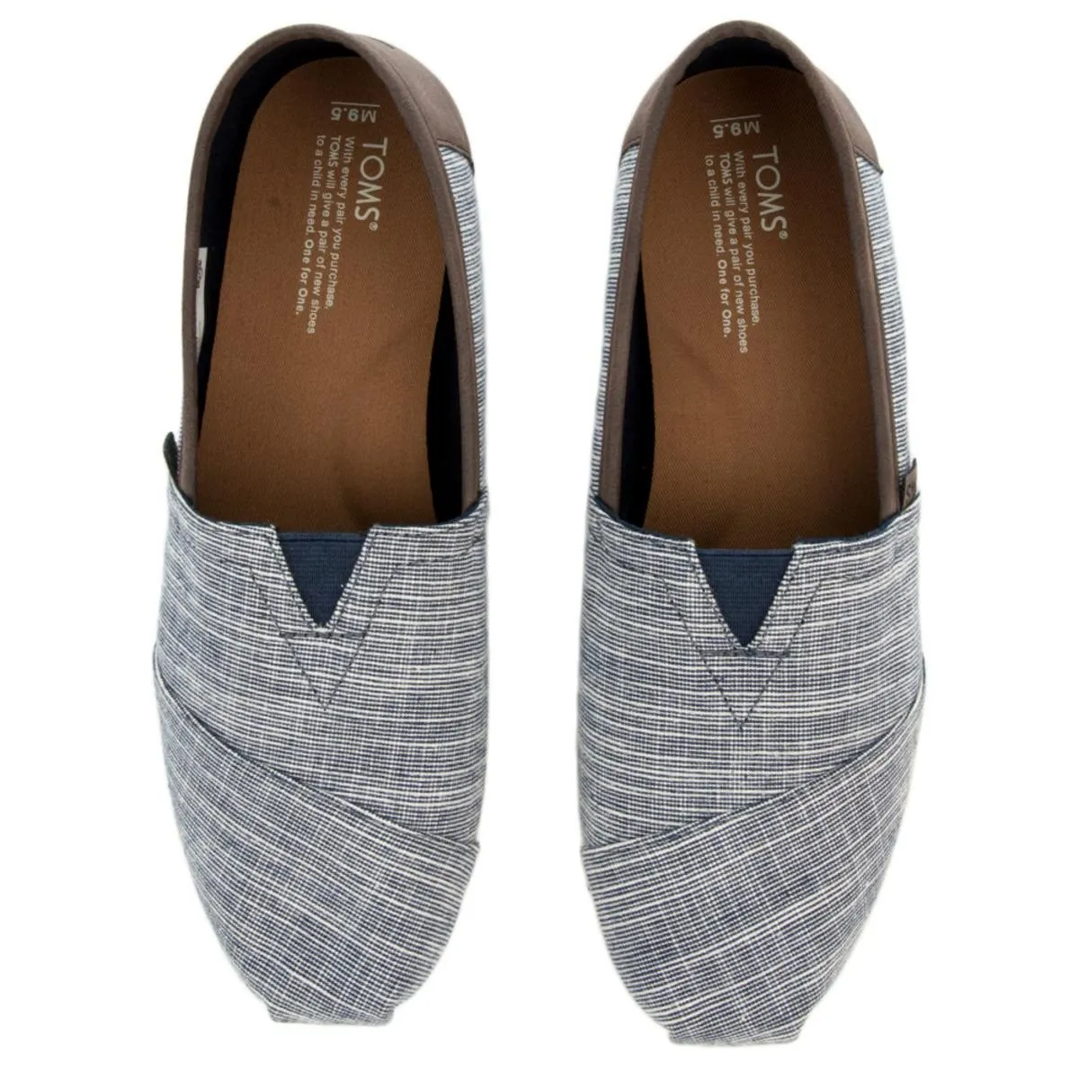 Men's Classic Navy Microstripe Flats