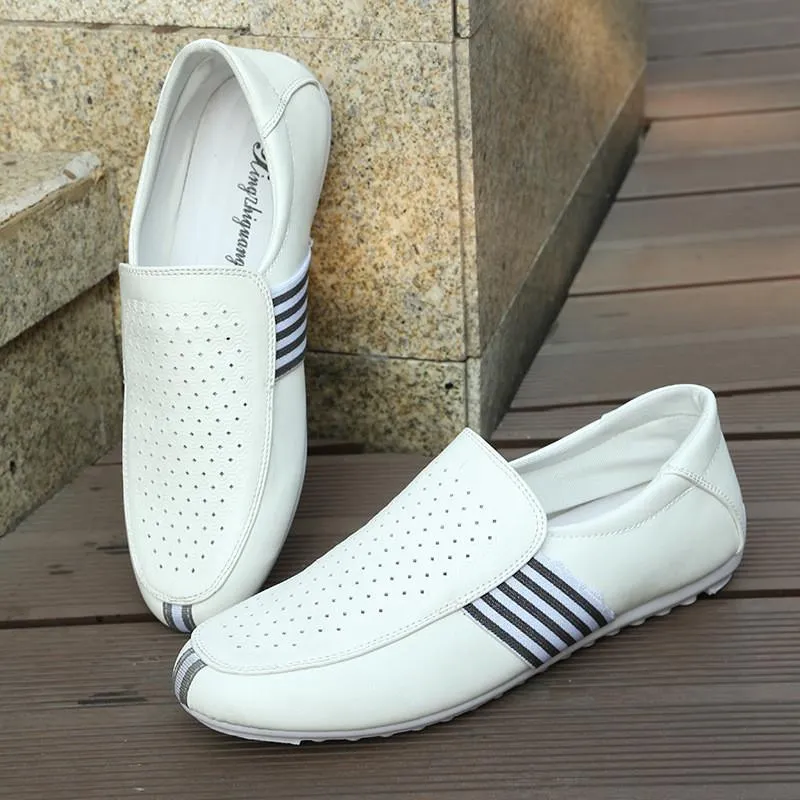Men's Leather Slip-On Vintage Style Shoe