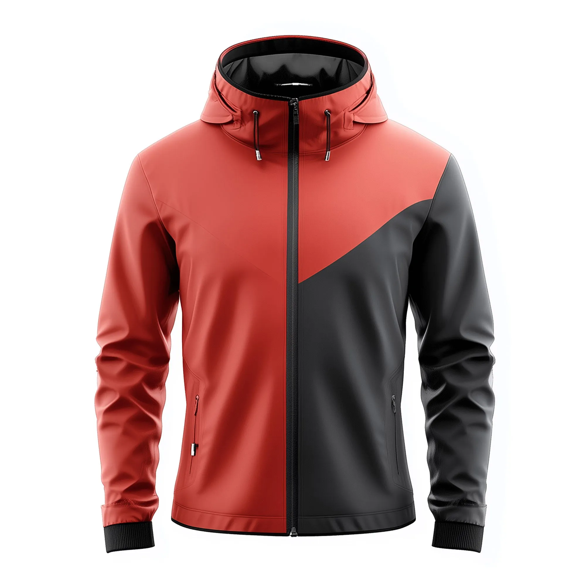 Mens Windbreaker Jackets Lightweight Outdoor Casual Rain Protection Waterproof Nylon Hooded Windbreaker Jackets