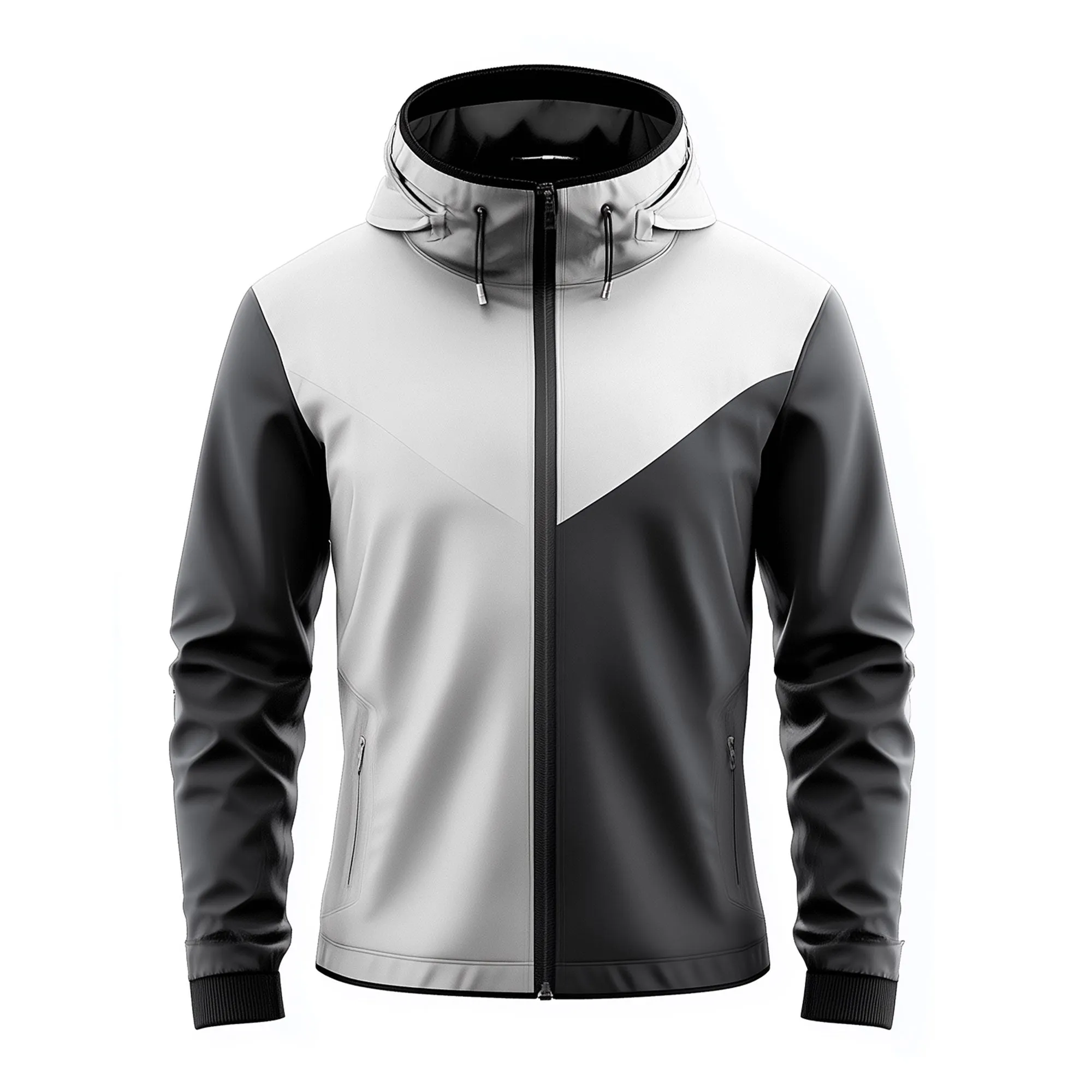 Mens Windbreaker Jackets Lightweight Outdoor Casual Rain Protection Waterproof Nylon Hooded Windbreaker Jackets