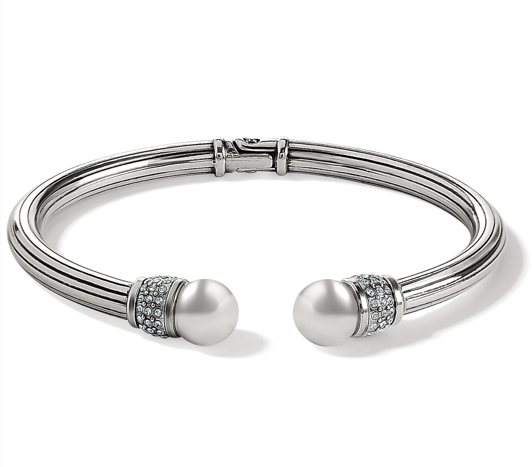 Meridian Silver Open Hinge Bangle