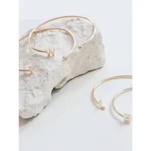Michelle McDowell Luxe Collection Initial Cuff Bracelet