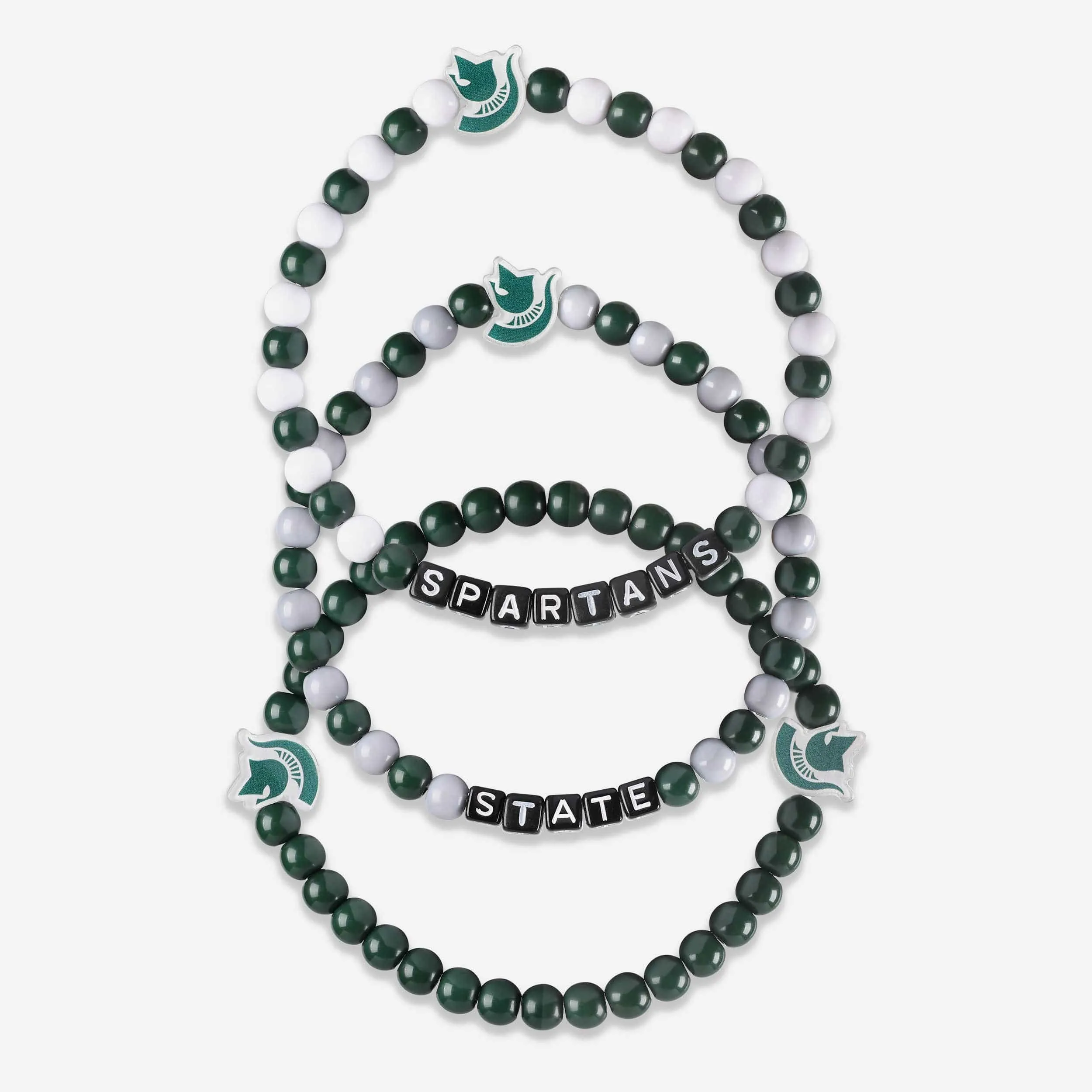 Michigan State Spartans 3 Pack Beaded Friendship Bracelet