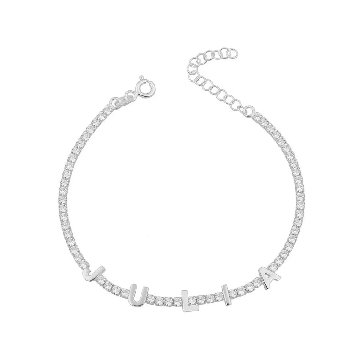 Mini Name Tennis Bracelet
