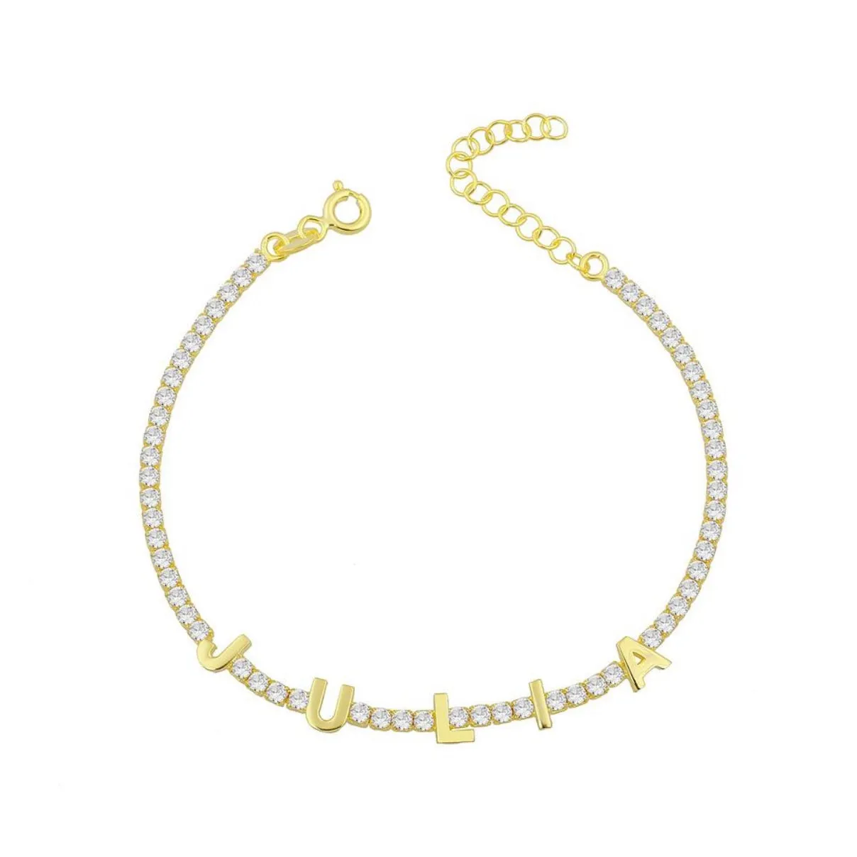 Mini Name Tennis Bracelet