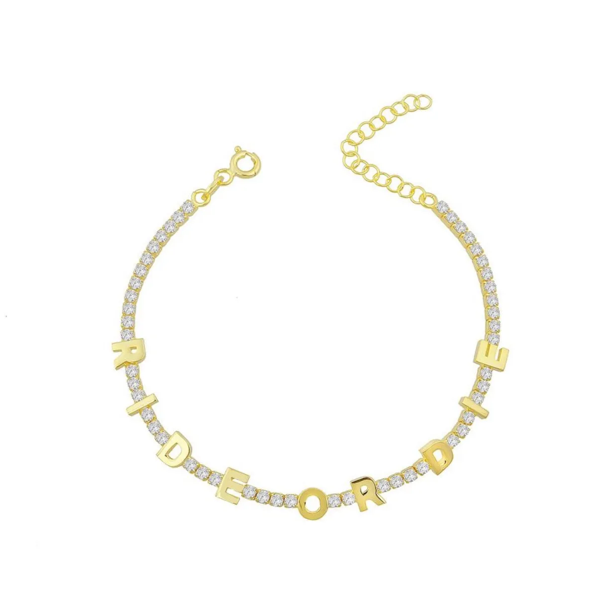 Mini Name Tennis Bracelet
