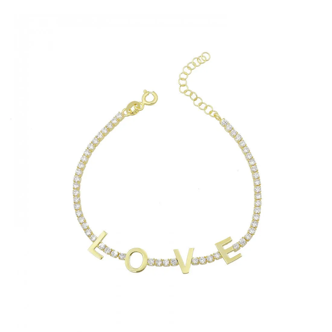 Mini Name Tennis Bracelet
