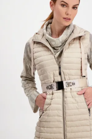 Monari Belted Long Puffer Vest M805975