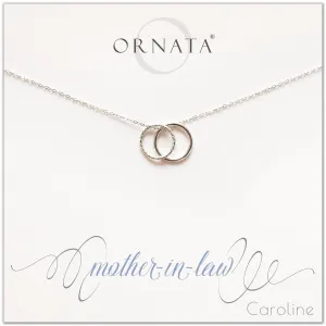 Mother's Day Jewelry - Mother In Law Sterling Silver Necklace - Personalized