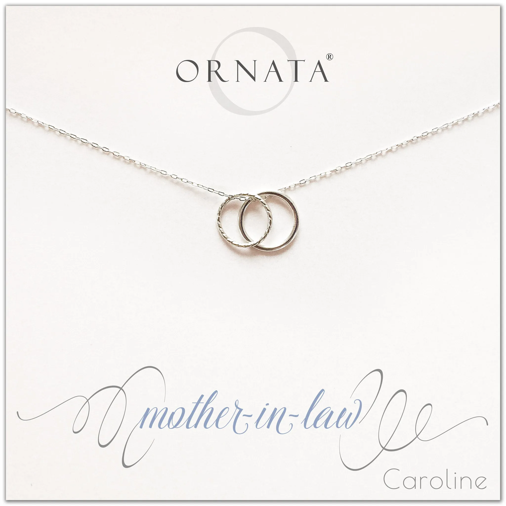 Mother's Day Jewelry - Mother In Law Sterling Silver Necklace - Personalized