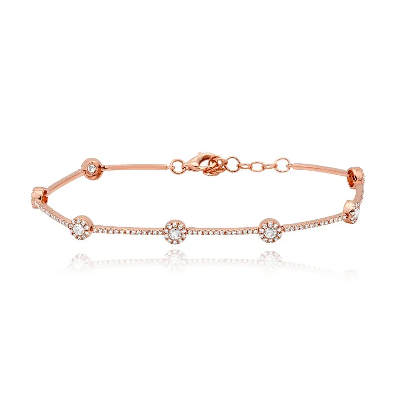 Multi  Round Tennis Bracelet