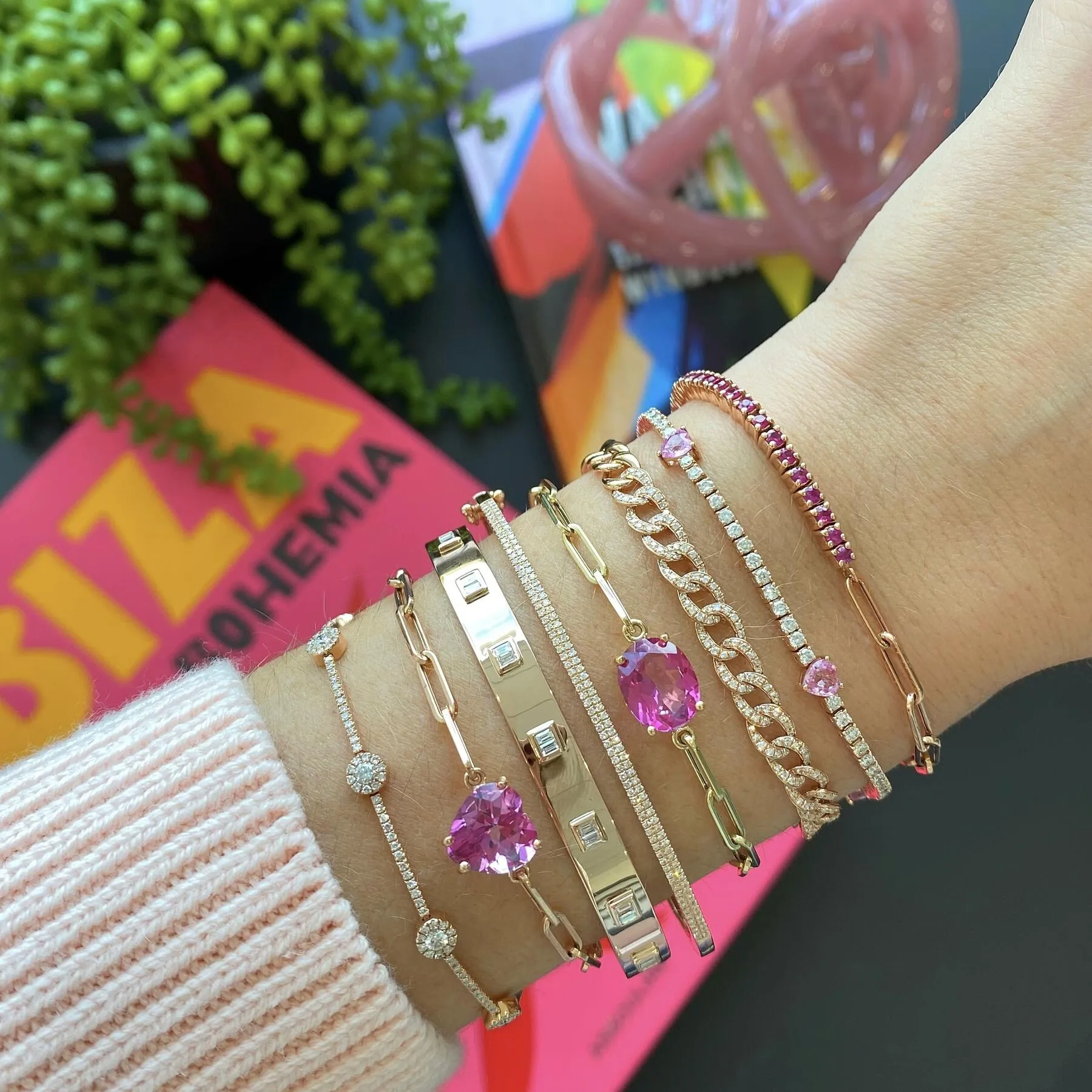Multi  Round Tennis Bracelet