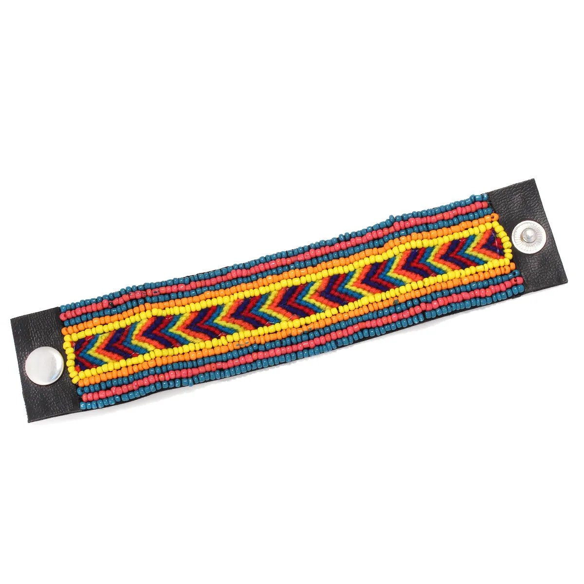 MULTICOLOR SEED BEAD WRAP AROUND  BRACELETS #KBI-BR-M7258 (HF18/HG17)