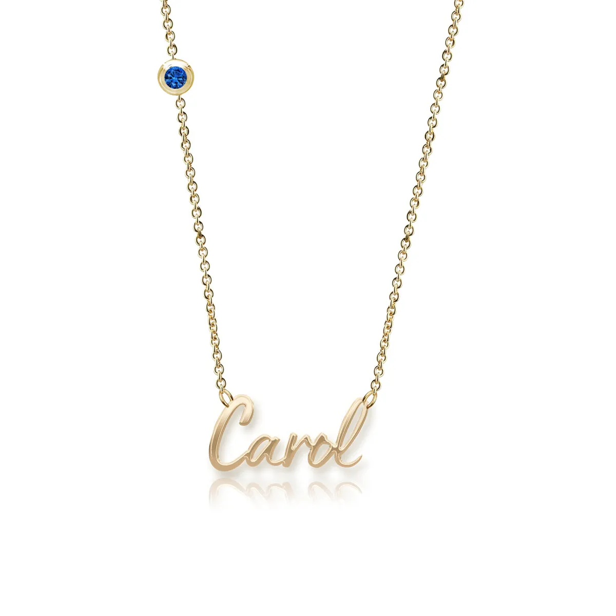Multiple Cutout Gold Names Necklace