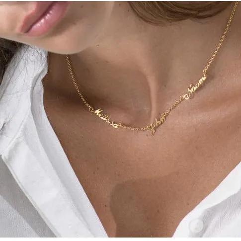 Multiple Name Necklace