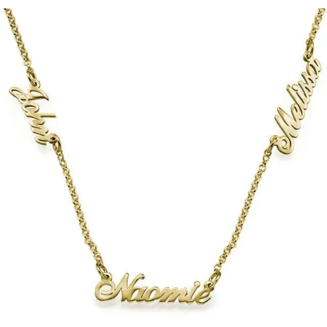 Multiple Name Necklace