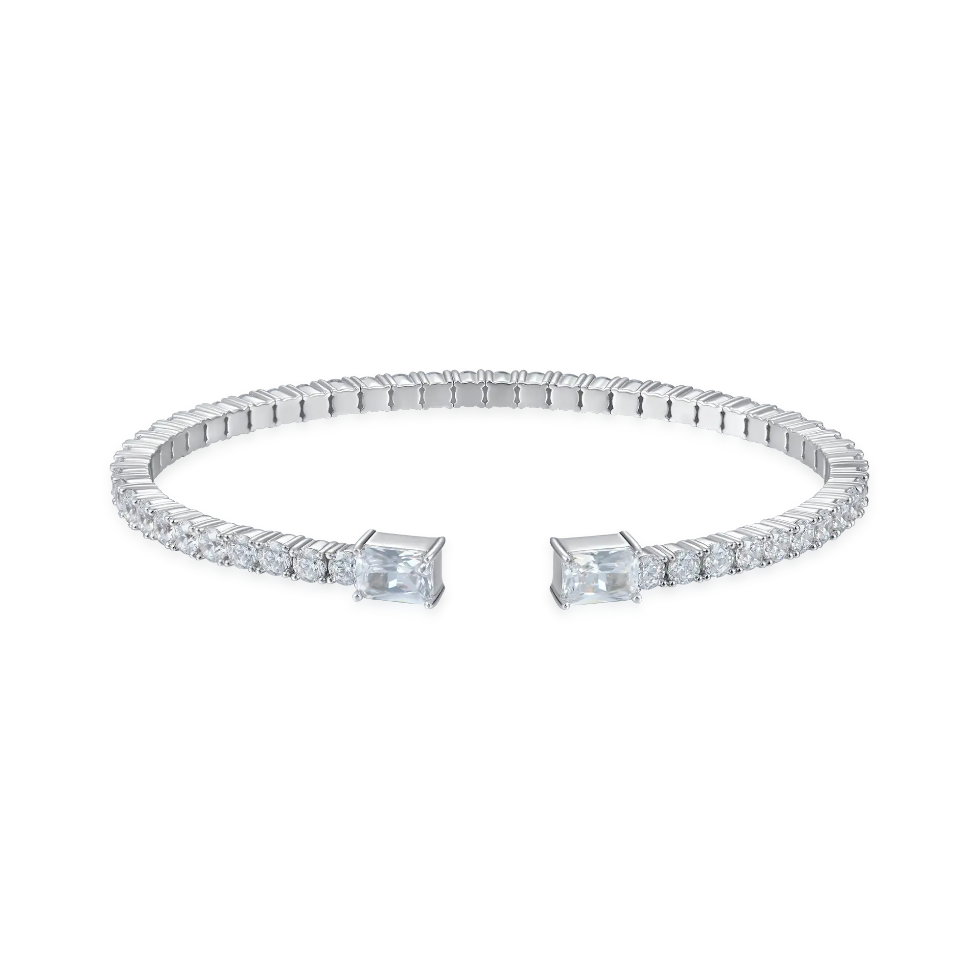 Multiple Spring Tennis Bangle Bracelet