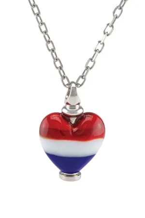 Murano Glass Heart Urn - 'Freedom's Dream'