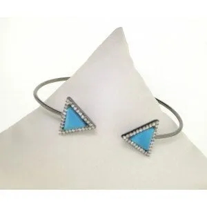 Mykonos Turquoise Stone Cuff