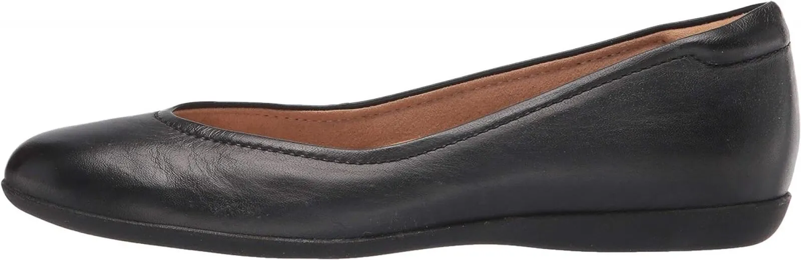 Naturalizer Womens Vivienne Ballet Flats Shoes H1931L2 Black Leather 6.5M