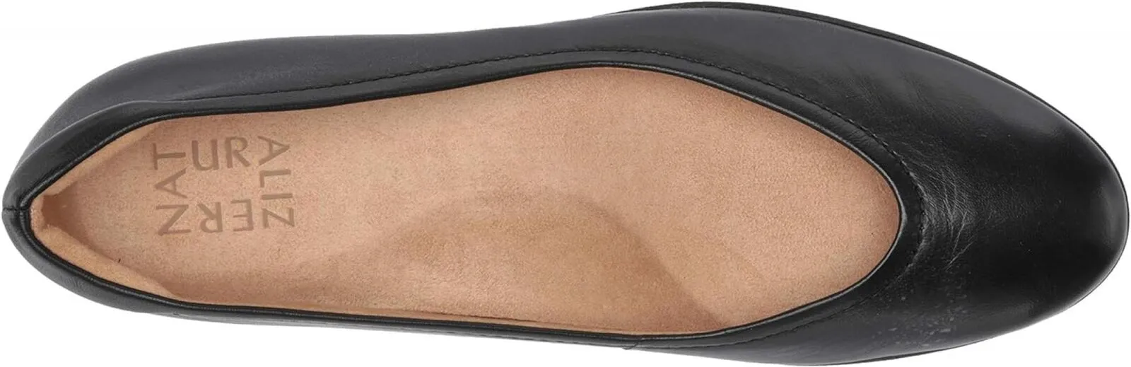 Naturalizer Womens Vivienne Ballet Flats Shoes H1931L2 Black Leather 6.5M