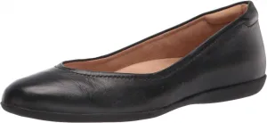 Naturalizer Womens Vivienne Ballet Flats Shoes H1931L2 Black Leather 6.5M
