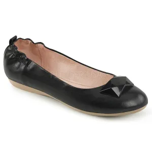 OLIVE-08  Black Faux Leather