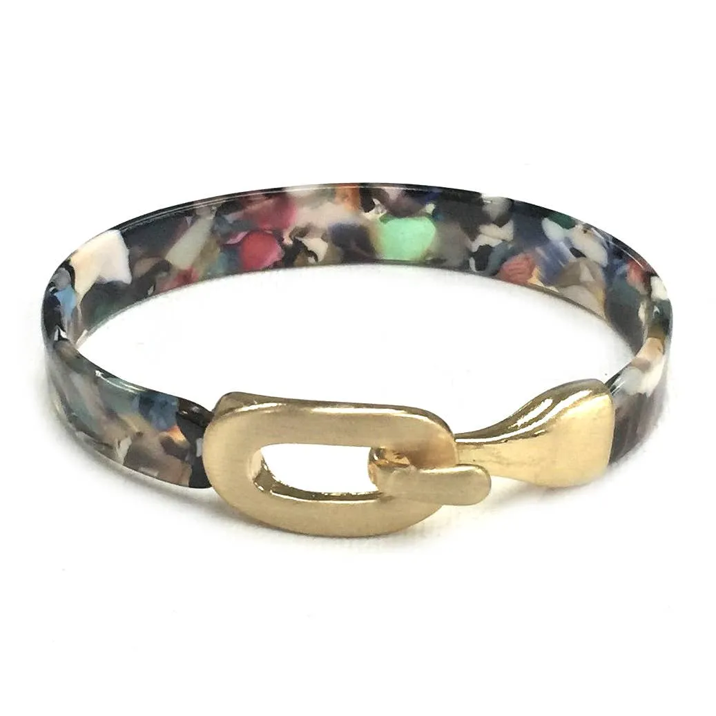 Open Cuff Bracelet Statement Acrylic Resin Acetate Bangle