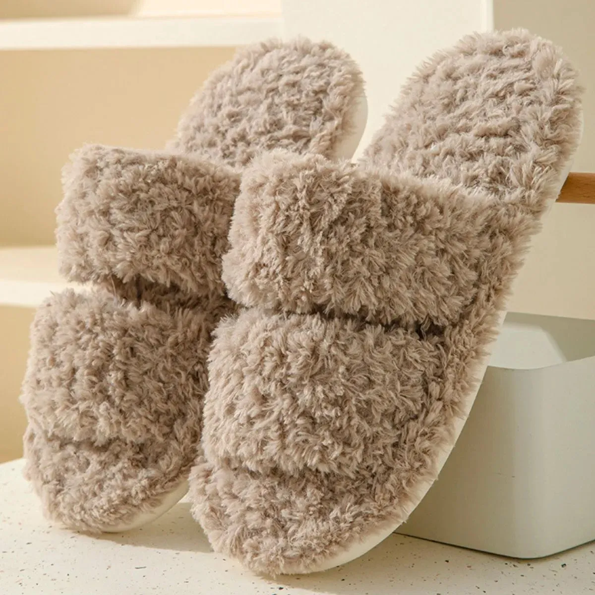 Open Toe Flats Slippers