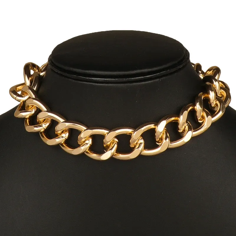 Pack of 2 Star Coin Line & Touch of Gold Chunky Chain Pendant