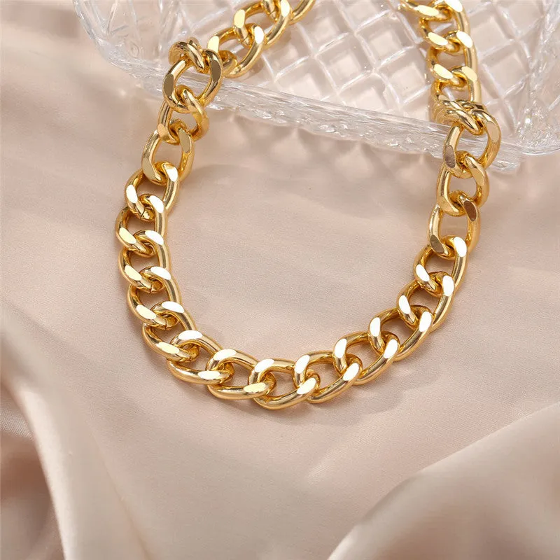 Pack of 2 Star Coin Line & Touch of Gold Chunky Chain Pendant