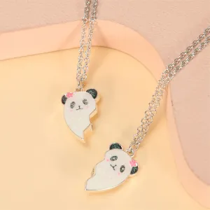 Panda Heart Necklace Set