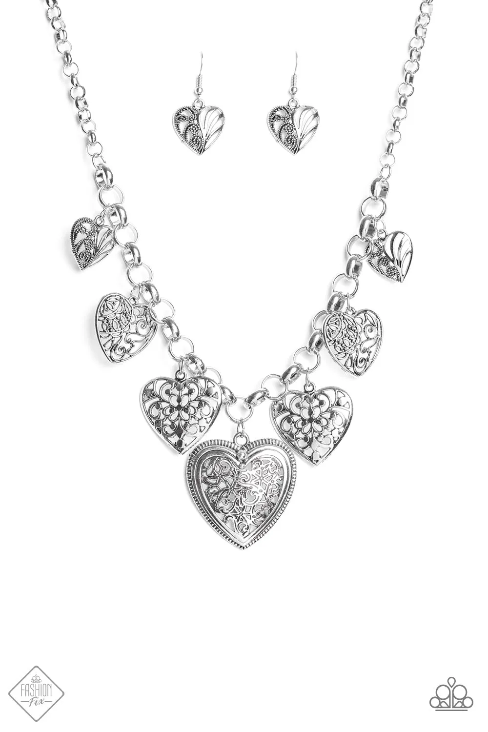 Paparazzi - Love Lockets - Silver Necklace