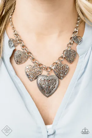 Paparazzi - Love Lockets - Silver Necklace