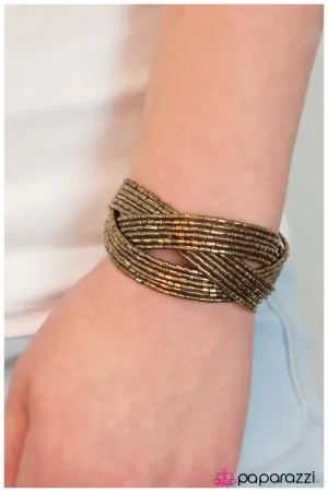 Paparazzi - Shooting Stars - Brass Bracelet