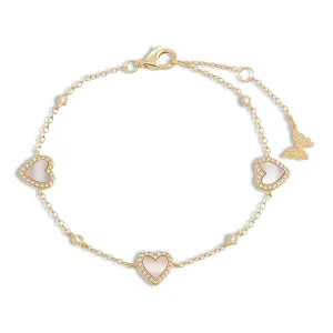 Pavé Multi Heart Stone Bracelet