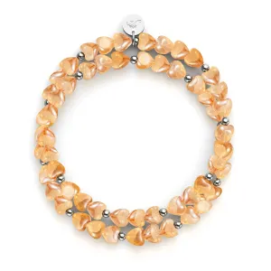 Peach Sweetheart | .925 Sterling Silver | Fairy Glass Wrap