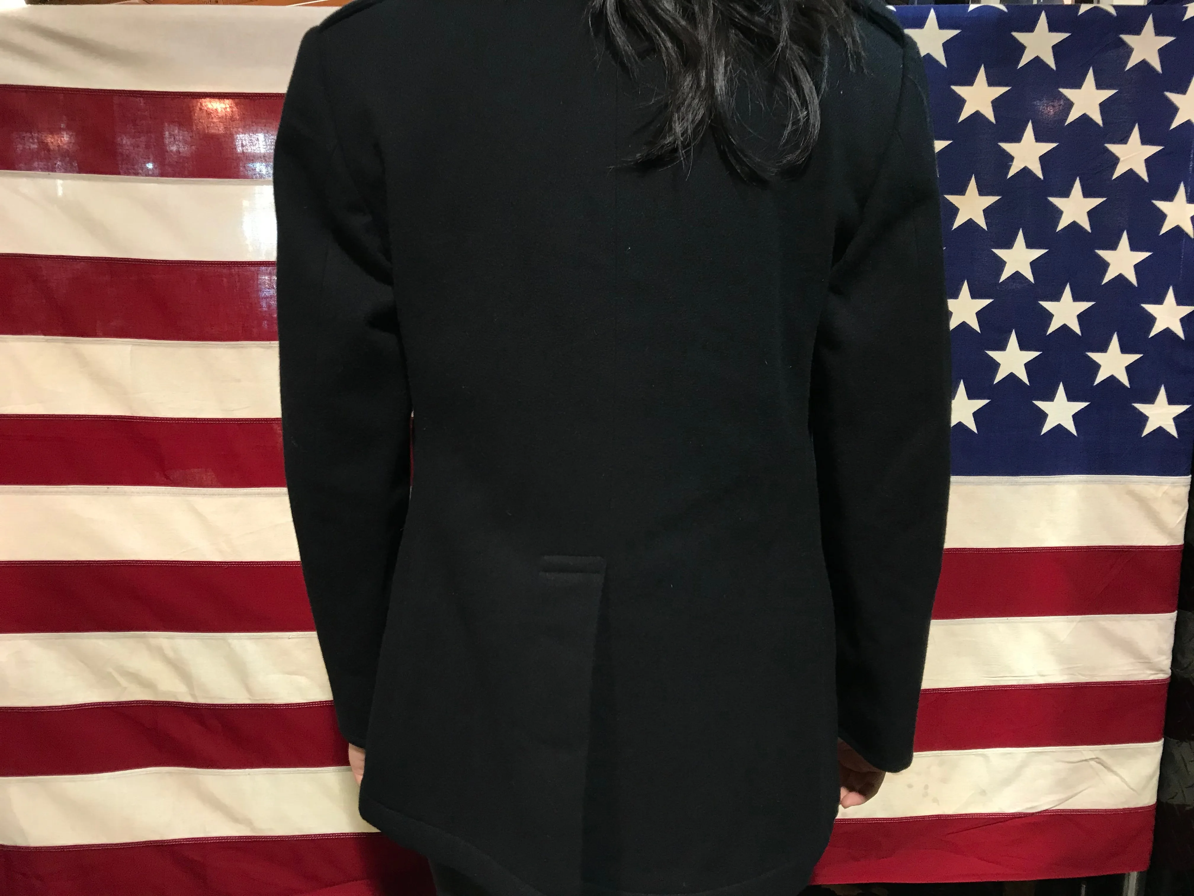 Peacoat Vintage DSCP Wool Jacket by Sterlingwear of Boston, INC. Made in USA